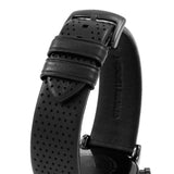 Buy Shop Emporio Armani Luigi Chronograph Black Dial Black Leather Strap Watch For Men - AR1737 USA Online