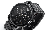 Buy Shop Emporio Armani Luigi Chronograph Black Dial Black Stainless Steel Watch For Men - AR1507 USA Online