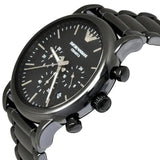 Buy Shop Emporio Armani Luigi Chronograph Black Dial Black Stainless Steel Watch For Men - AR1507 USA Online