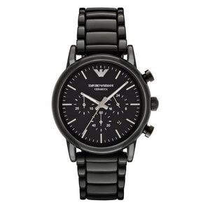 Buy Shop Emporio Armani Luigi Chronograph Black Dial Black Stainless Steel Watch For Men - AR1507 USA Online