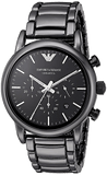 Buy Shop Emporio Armani Luigi Chronograph Black Dial Black Stainless Steel Watch For Men - AR1507 USA Online