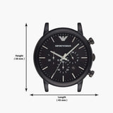 Buy Shop Emporio Armani Luigi Chronograph Black Dial Black Stainless Steel Watch For Men - AR1895 USA Online