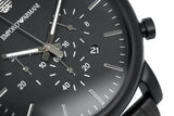 Buy Shop Emporio Armani Luigi Chronograph Black Dial Black Stainless Steel Watch For Men - AR1895 USA Online