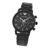 Buy Shop Emporio Armani Luigi Chronograph Black Dial Black Stainless Steel Watch For Men - AR1895 USA Online