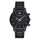 Buy Shop Emporio Armani Luigi Chronograph Black Dial Black Stainless Steel Watch For Men - AR1895 USA Online