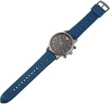 Buy Shop Emporio Armani Luigi Chronograph Black Dial Blue Rubber Strap Watch For Men - AR11023 USA Online