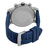 Buy Shop Emporio Armani Luigi Chronograph Black Dial Blue Rubber Strap Watch For Men - AR11023 USA Online