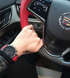 Buy Shop Emporio Armani Luigi Chronograph Black Dial Red Leather Strap Watch For Men - AR1971 USA Online