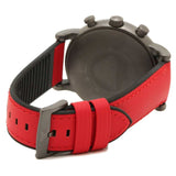 Buy Shop Emporio Armani Luigi Chronograph Black Dial Red Leather Strap Watch For Men - AR1971 USA Online