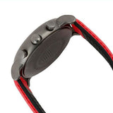 Buy Shop Emporio Armani Luigi Chronograph Black Dial Red Leather Strap Watch For Men - AR1971 USA Online