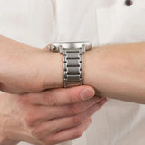 Buy Shop Emporio Armani Luigi Chronograph Black Dial Silver Steel Strap Watch For Men - AR11324 USA Online