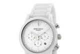 Buy Shop Emporio Armani Luigi Chronograph Ceramic White Dial White Ceramic Strap Watch For Men - AR1499 USA Online