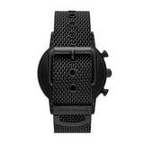 Buy Shop Emporio Armani Luigi Chronograph Green Dial Black Mesh Bracelet Watch For Men - AR11470 USA Online
