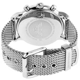 Buy Shop Emporio Armani Luigi Chronograph Quartz Black Dial Silver Mesh Bracelet Watch For Men - AR11429 USA Online