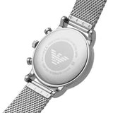 Buy Shop Emporio Armani Luigi Chronograph Quartz Black Dial Silver Mesh Bracelet Watch For Men - AR11429 USA Online