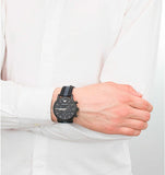 Buy Shop Emporio Armani Luigi Chronograph Quartz Black Dial Two Tone Nylon Strap Watch For Men - AR1948 USA Online