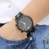 Buy Shop Emporio Armani Luigi Chronograph Quartz Black Dial Two Tone Nylon Strap Watch For Men - AR1948 USA Online