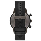 Buy Shop Emporio Armani Luigi Chronograph Quartz Black Dial Two Tone Nylon Strap Watch For Men - AR1948 USA Online