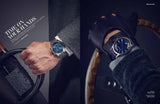Buy Shop Emporio Armani Luigi Chronograph Quartz Blue Dial Silver Steel Strap Watch For Men - AR1974 USA Online