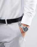 Buy Shop Emporio Armani Luigi Chronograph Quartz Blue Dial Silver Steel Strap Watch For Men - AR1974 USA Online