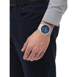 Buy Shop Emporio Armani Luigi Chronograph Quartz Blue Dial Silver Steel Strap Watch For Men - AR1974 USA Online