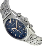 Buy Shop Emporio Armani Luigi Chronograph Quartz Blue Dial Silver Steel Strap Watch For Men - AR1974 USA Online