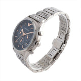 Buy Shop Emporio Armani Luigi Chronograph Quartz Blue Dial Silver Steel Strap Watch For Men - AR1974 USA Online