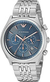 Buy Shop Emporio Armani Luigi Chronograph Quartz Blue Dial Silver Steel Strap Watch For Men - AR1974 USA Online