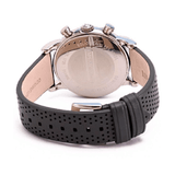 Buy Shop Emporio Armani Luigi Chronograph Quartz Grey Dial Grey Leather Strap Watch For Men - AR1735 USA Online