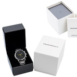 Buy Shop Emporio Armani Luigi Chronograph Skeleton Blue Dial Silver Steel Strap Watch For Men - AR60036 USA Online