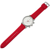 Buy Shop Emporio Armani Luigi Chronograph White Dial Red Rubber Strap Watch For Men - AR11021 USA Online