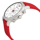 Buy Shop Emporio Armani Luigi Chronograph White Dial Red Rubber Strap Watch For Men - AR11021 USA Online