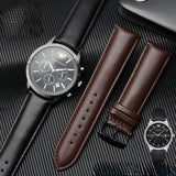 Buy Shop Emporio Armani Luigi Chronohraph Black Dial Black Leather Strap Watch For Men - AR1970 USA Online