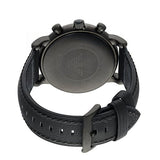 Buy Shop Emporio Armani Luigi Chronohraph Black Dial Black Leather Strap Watch For Men - AR1970 USA Online