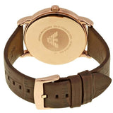 Buy Shop Emporio Armani Luigi Classic Brown Dial Brown Leather Strap Watch For Men - AR2503 USA Online