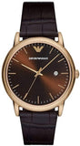 Buy Shop Emporio Armani Luigi Classic Brown Dial Brown Leather Strap Watch For Men - AR2503 USA Online