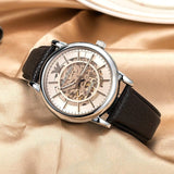 Buy Shop Emporio Armani Luigi Meccanico Brown Dial Brown Leather Strap Watch For Men - AR1982 USA Online