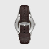 Buy Shop Emporio Armani Luigi Meccanico Brown Dial Brown Leather Strap Watch For Men - AR1982 USA Online