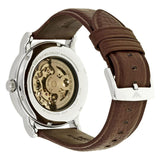 Buy Shop Emporio Armani Luigi Meccanico Brown Dial Brown Leather Strap Watch For Men - AR1982 USA Online