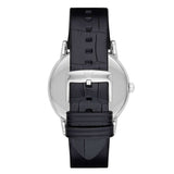 Buy Shop Emporio Armani Luigi Quartz Black Dial Black Leather Strap Watch For Men - AR2500 USA Online