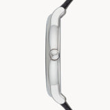 Buy Shop Emporio Armani Luigi Quartz Black Dial Black Leather Strap Watch For Men - AR2500 USA Online