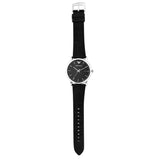 Buy Shop Emporio Armani Luigi Quartz Black Dial Black Leather Strap Watch For Men - AR2500 USA Online