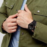 Buy Shop Emporio Armani Luigi Quartz Black Dial Black Silicon Strap Watch For Men - AR11071 USA Online