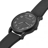 Buy Shop Emporio Armani Luigi Quartz Black Dial Black Silicon Strap Watch For Men - AR11071 USA Online