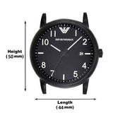 Buy Shop Emporio Armani Luigi Quartz Black Dial Black Silicon Strap Watch For Men - AR11071 USA Online