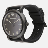 Buy Shop Emporio Armani Luigi Quartz Black Dial Black Silicon Strap Watch For Men - AR11071 USA Online