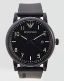 Buy Shop Emporio Armani Luigi Quartz Black Dial Black Silicon Strap Watch For Men - AR11071 USA Online