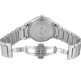 Buy Shop Emporio Armani Luigi Quartz Black Dial Silver Steel Strap Watch For Men - AR2499 USA Online