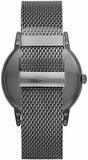 Buy Shop Emporio Armani Luigi Quartz Blue Dial Grey Mesh Bracelet Watch For Men - AR11053 USA Online