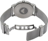 Buy Shop Emporio Armani Luigi Quartz Blue Dial Grey Mesh Bracelet Watch For Men - AR11053 USA Online